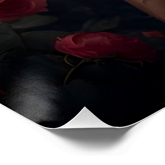 Sensuality Sculpted in Moonlight Poster (Ecke)