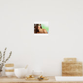 Sensudfrau mit grünen Augen Poster (Küche)