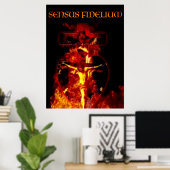 SENSUS FIDELIUM CATHOLIC CRUCIFIXION HOLY TRINITY POSTER (Heimbüro)