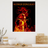 SENSUS FIDELIUM CATHOLIC CRUCIFIXION HOLY TRINITY POSTER (Küche)