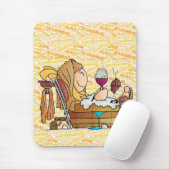 Senta badet gemütlich... mousepad (Mit Mouse)