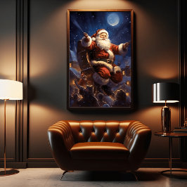 Sentaclouse-Wanddekor Poster