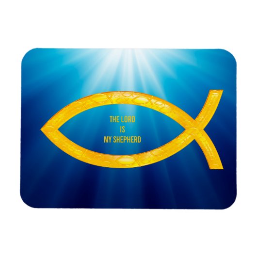 Sentence DER HERR IST MEIN SHEPHERD | Christlicher Magnet (Horizontal)