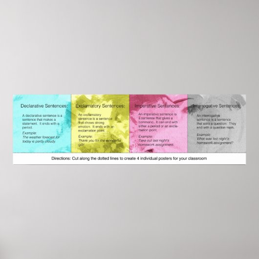 Sentences-Poster Poster (Vorne)
