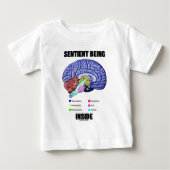 Sentient Sein Innere (anatomisches Gehirn) Baby T-shirt (Vorderseite)
