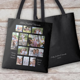 Sentimental 3 Quotes 11 Foto Collage Schwarz Tasche