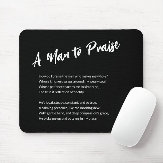 Sentimental "A Man to Lob" Mousepad (Mit Mouse)
