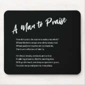 Sentimental "A Man to Lob" Mousepad (Vorne)