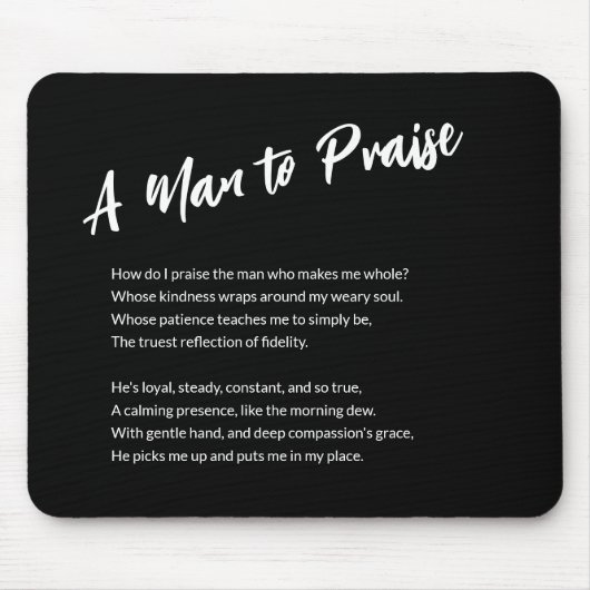 Sentimental "A Man to Lob" Mousepad (Vorne)