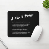 Sentimental "A Man to Lob" Mousepad