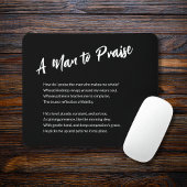 Sentimental "A Man to Lob" Mousepad