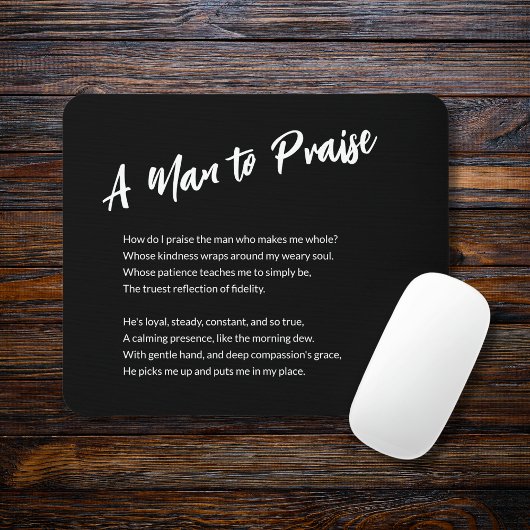 Sentimental "A Man to Lob" Mousepad