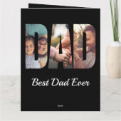 Sentimental Best Vater Custom Foto Father `Day Karte (Rückseite)