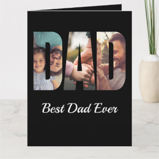 Sentimental Best Vater Custom Foto Father `Day Karte