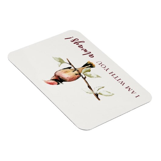 Sentimental bin ich bei dir immer Red Kardinal Magnet (Rechte Seite)