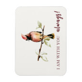 Sentimental bin ich bei dir immer Red Kardinal Magnet (Vertikal)