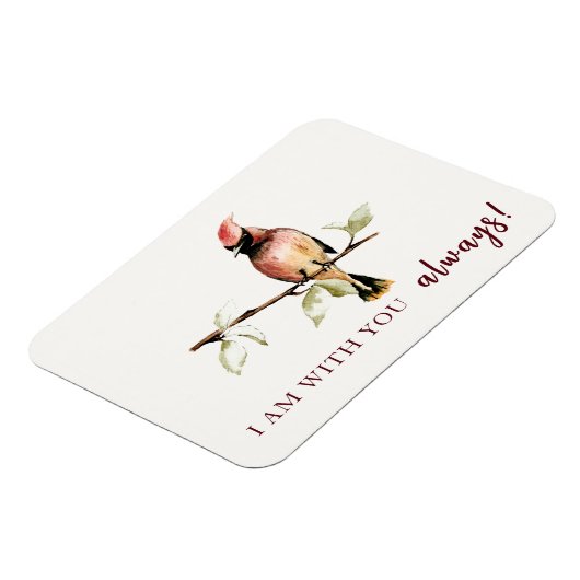 Sentimental bin ich bei dir immer Red Kardinal Magnet (Linke Seite)