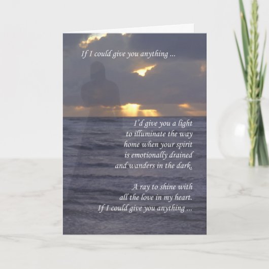 Sentimental Birthday Original Writing Karte (Vorderseite)