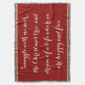 Sentimental Christmas Gedicht Decke (Vorderseite Vertikal)