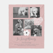 Sentimental Dog Memorial Keepake Geschenk hinzufüg Fleecedecke (Vorderseite)