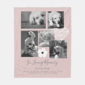 Sentimental Dog Memorial Keepake Geschenk hinzufüg Fleecedecke (Vorderseite)