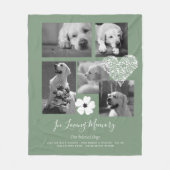 Sentimental Dog Memorial Keepake Geschenk hinzufüg Fleecedecke (Vorderseite)