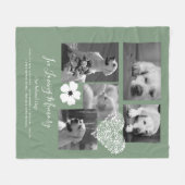 Sentimental Dog Memorial Keepake Geschenk hinzufüg Fleecedecke (Vorderseite (Horizontal))