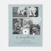 Sentimental Dog Memorial Keepake Geschenk hinzufüg Fleecedecke (Vorderseite)