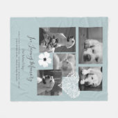 Sentimental Dog Memorial Keepake Geschenk hinzufüg Fleecedecke (Vorderseite (Horizontal))