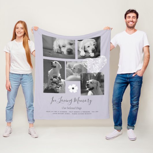 Sentimental Dog Memorial Keepake Geschenk hinzufüg Fleecedecke (Beispiel)