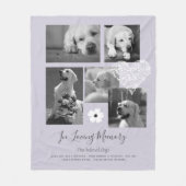 Sentimental Dog Memorial Keepake Geschenk hinzufüg Fleecedecke (Vorderseite)