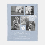 Sentimental Dog Memorial Keepake Geschenk hinzufüg Fleecedecke (Vorderseite)