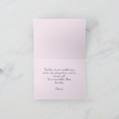 sentimental floraler Akzent Pastellmüttertag Dankeskarte (Innenseite)