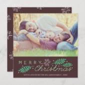 sentimental | Frohe Weihnachten Niedliche Blätter  (Vorne/Hinten)