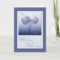Sentimental Husband Wedding Anniversary Blue Tulip