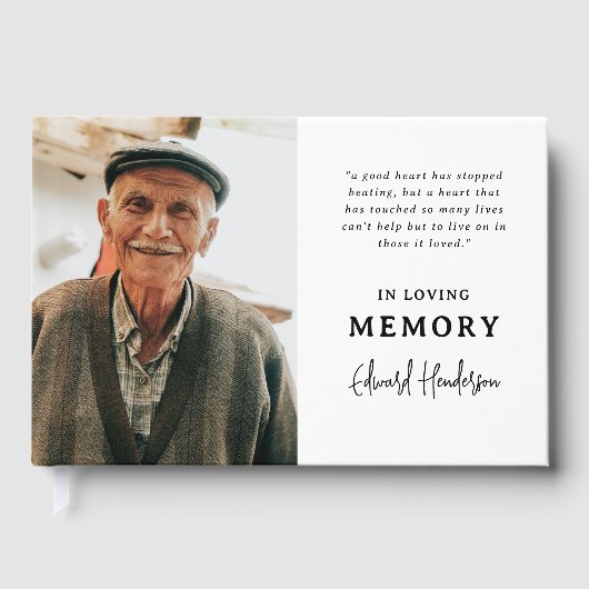 Sentimental Keepsake Funeral Photo Gästebuch (Vorderseite)