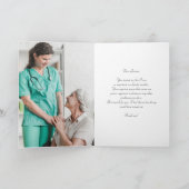 Sentimental Nurses Day Thank You Card Karte (Innenseite)