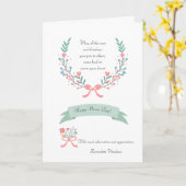 Sentimental Nurses Day Thank You Card Karte (Gelbe Blume)