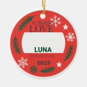 Sentimental Pet Ornament | All You Need is Love an (Vorne)