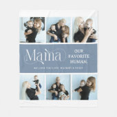 Sentimental Photo Collage Mama Keepsake  Fleecedecke (Vorderseite)