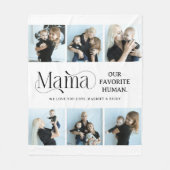 Sentimental Photo Collage Mama Keepsake  Fleecedecke (Vorderseite)