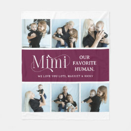 Sentimental Photo Collage Mimi Keepsake  Fleecedecke