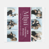 Sentimental Photo Collage Mimi Keepsake  Fleecedecke (Vorderseite (Horizontal))