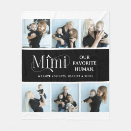 Sentimental Photo Collage Mimi Keepsake  Fleecedecke