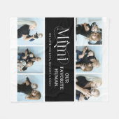 Sentimental Photo Collage Mimi Keepsake  Fleecedecke (Vorderseite (Horizontal))