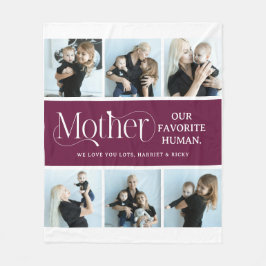 Sentimental Photo Collage Mother Keepsake  Fleecedecke
