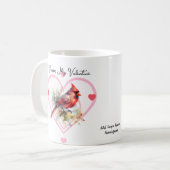 Sentimental Red FOREVER MEIN VALENTINE Kaffeetasse (Vorderseite Links)
