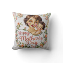 Sentimental Script Mother's Day Throw Kissen