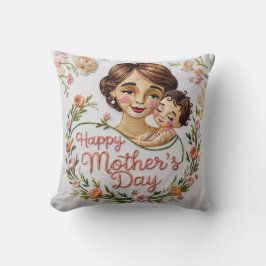 Sentimental Script Mother's Day Throw Kissen