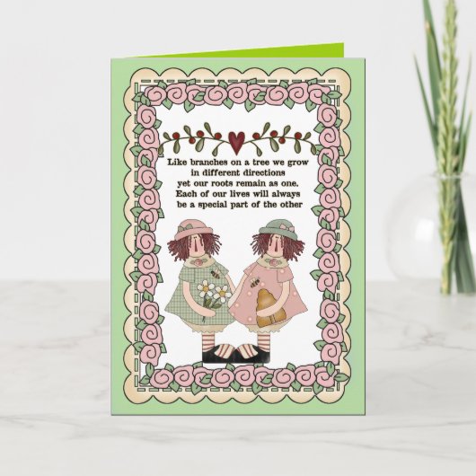 Sentimental Sisters card Dankeskarte (Vorderseite)